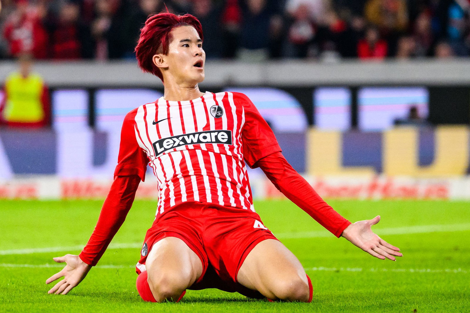 Traf gegen Schalke entscheidend: Freiburgs Neuzugang Keisuke Goto.