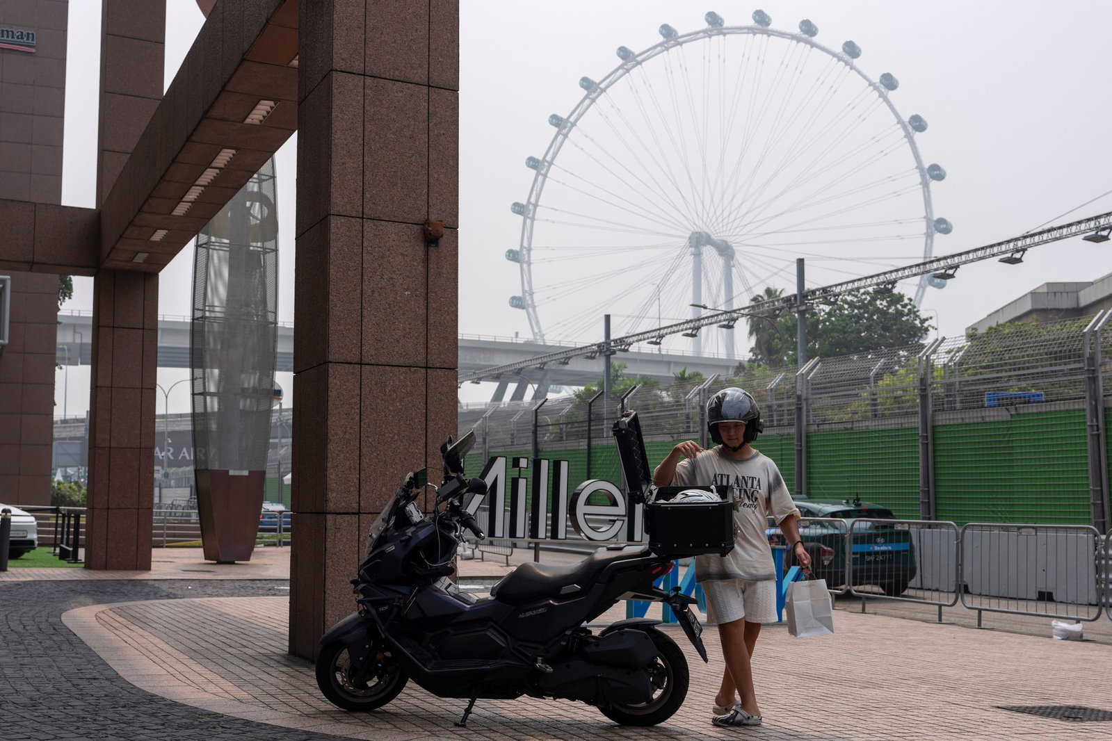 Starker Smog in Singapur.