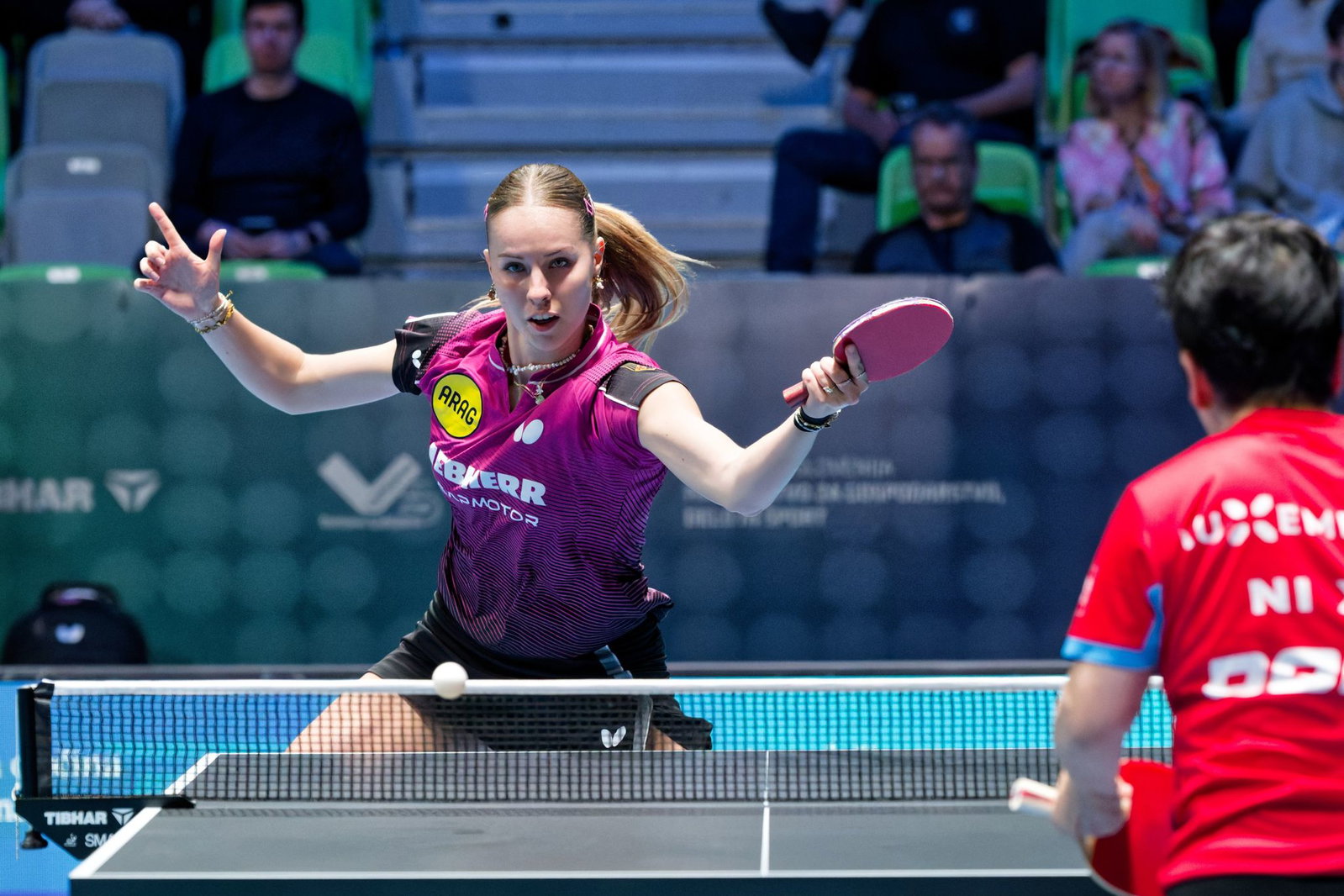 Deutschlands Tischtennis-Hoffnung Annett Kaufmann.