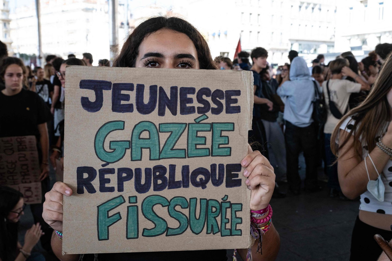 Protestierende Schüler rufen in Frankreich zu einem landesweiten Aktionstag auf. (Archivbild)