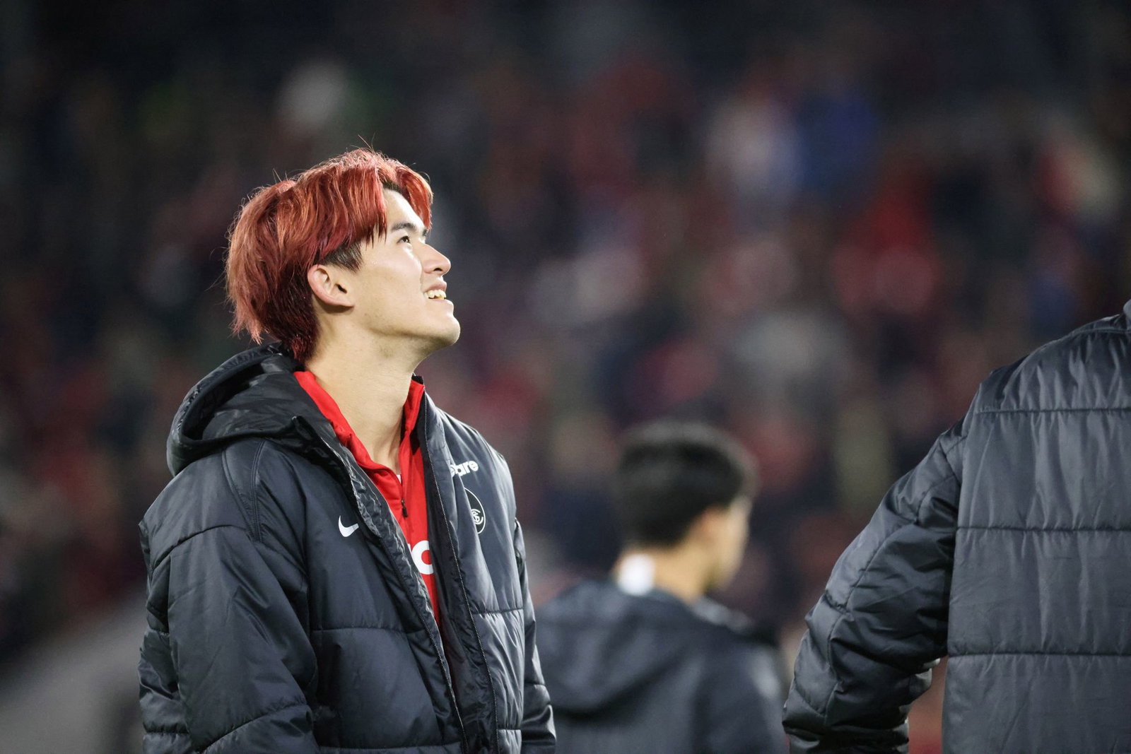 Alles auf Rot: Freiburgs Spielentscheider Keisuke Goto.