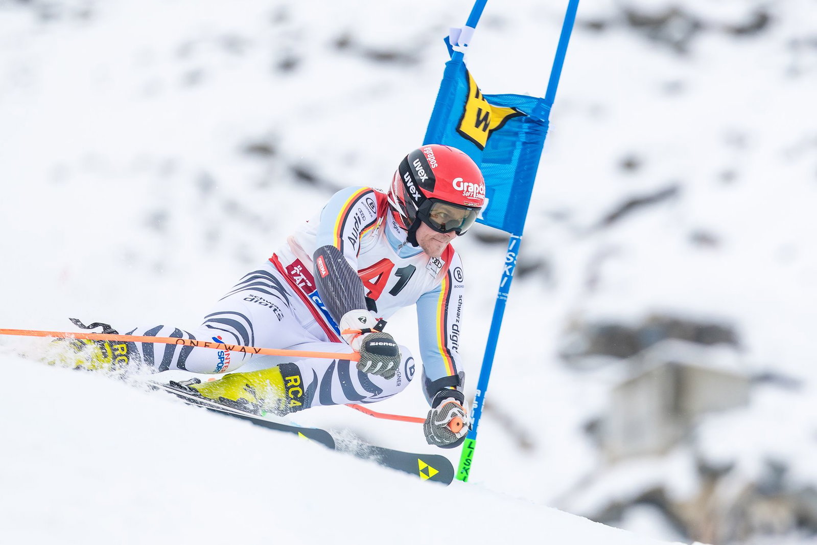 Bester Deutscher im Riesenslalom der Männer: Fabian Gratz.