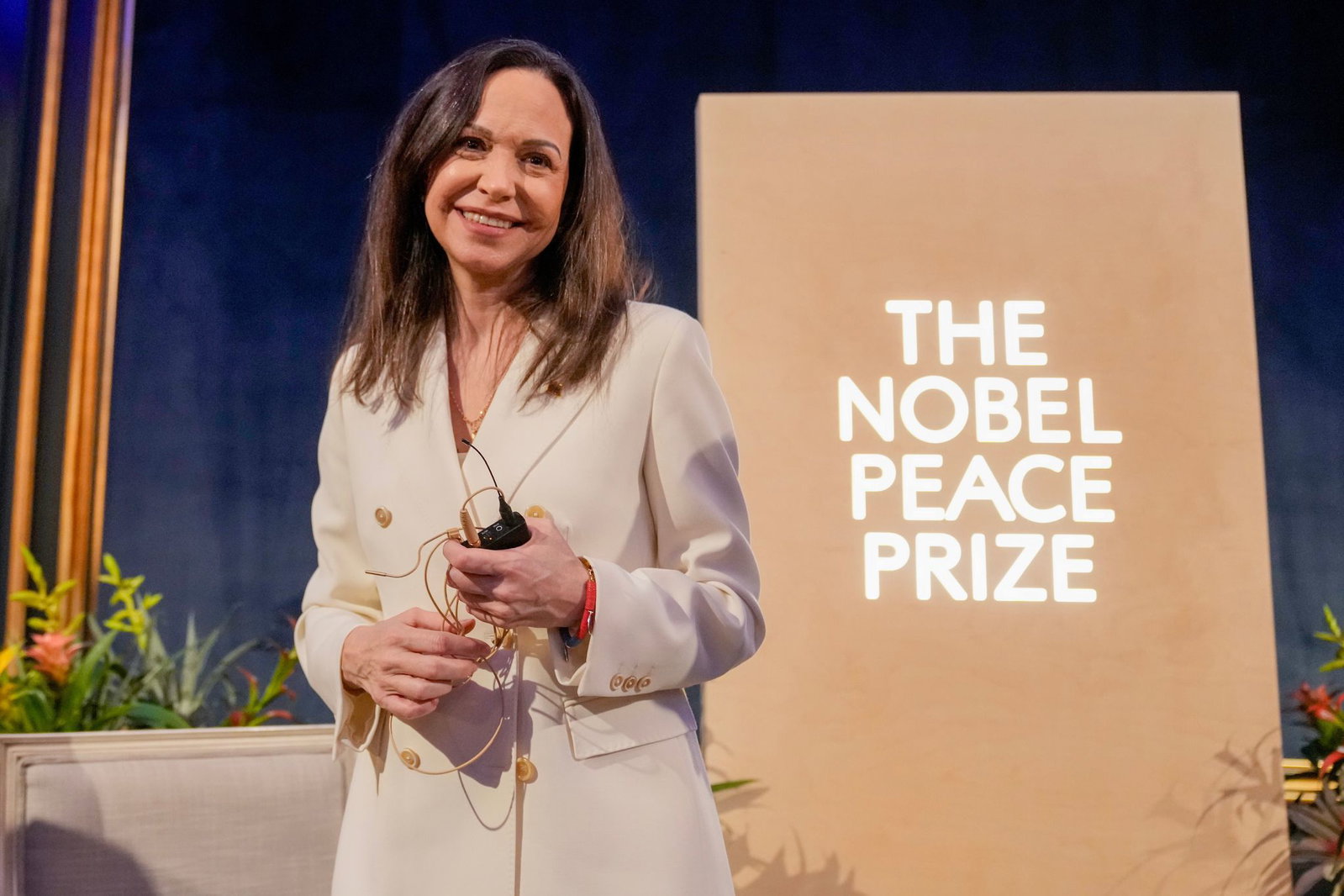 Bekam den Nobelpreis im vergangenen Jahr: die venezolanische Oppositionsführerin María Corina Machado. (Archivbild)
