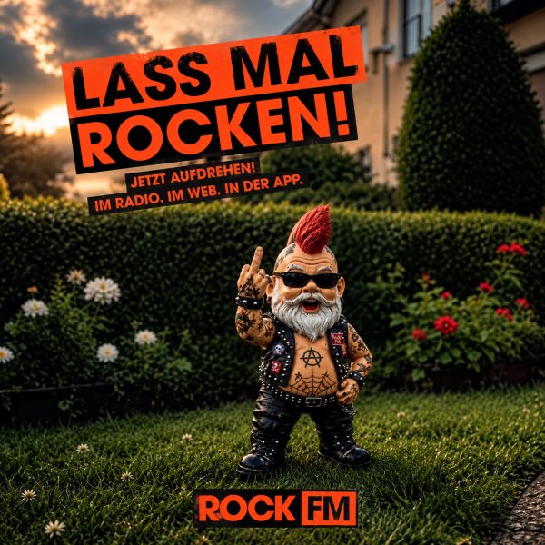 Der ROCK FM Zwerg. Ein Plakat. Viele Meinungen.
