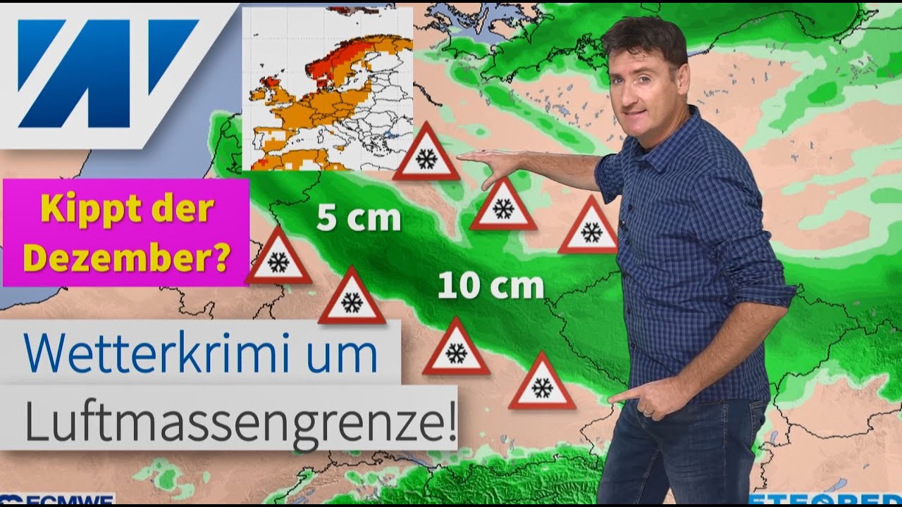 Schneechaos am Samstag? ⚠️ Wetterwarnung vor Wintereinbruch, Kälte und Glätte! Kippt der Dezember?