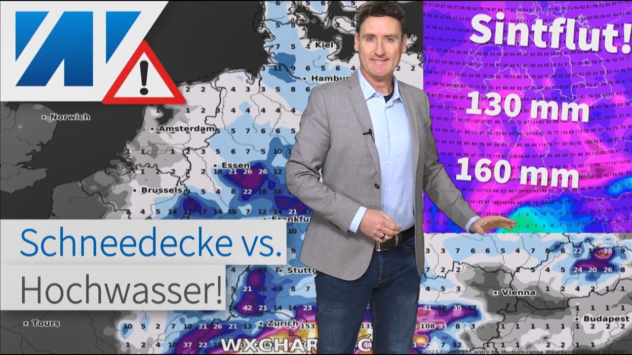 WARNUNG: Flutgefahr! Extreme Regenmengen bis zu 200 Liter! Orkantief am Wochenende! Modellwinter!