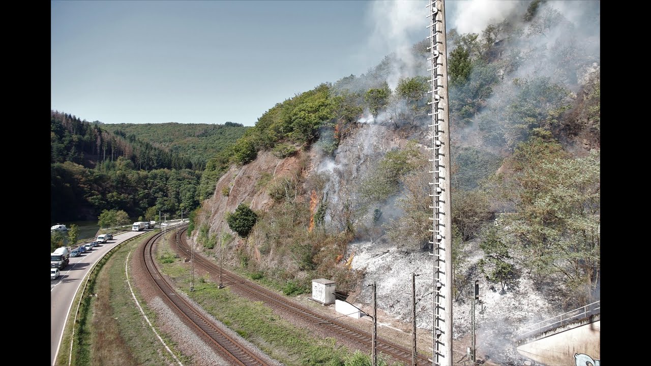 Großer Waldbrand bei Taben- Rodt