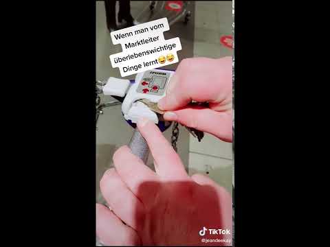 Einkaufswagen Lifehack - ohne Münze Einkaufswagen nehmen #Shorts