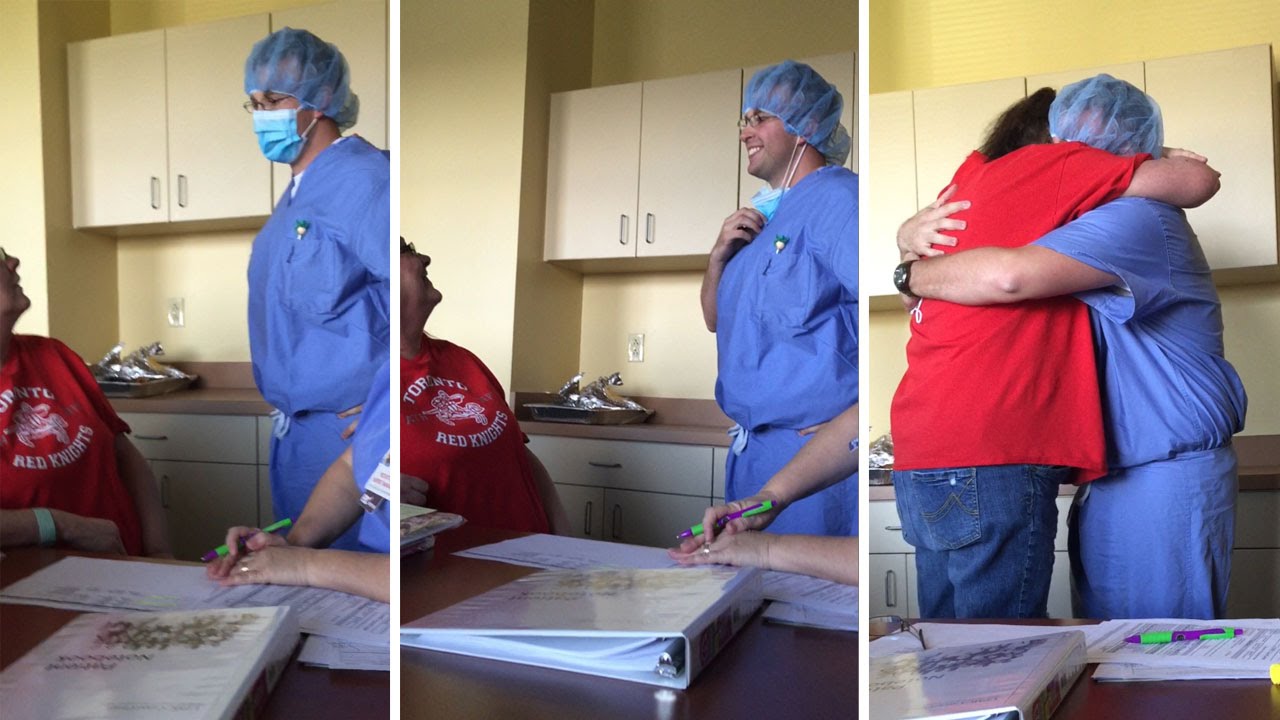 Marine Surprises Mum During Chemotherapy