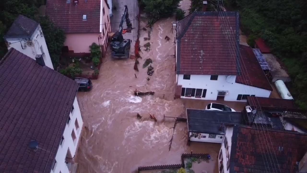 Sturzflut in Winterburg, Winterbach und Gebroth