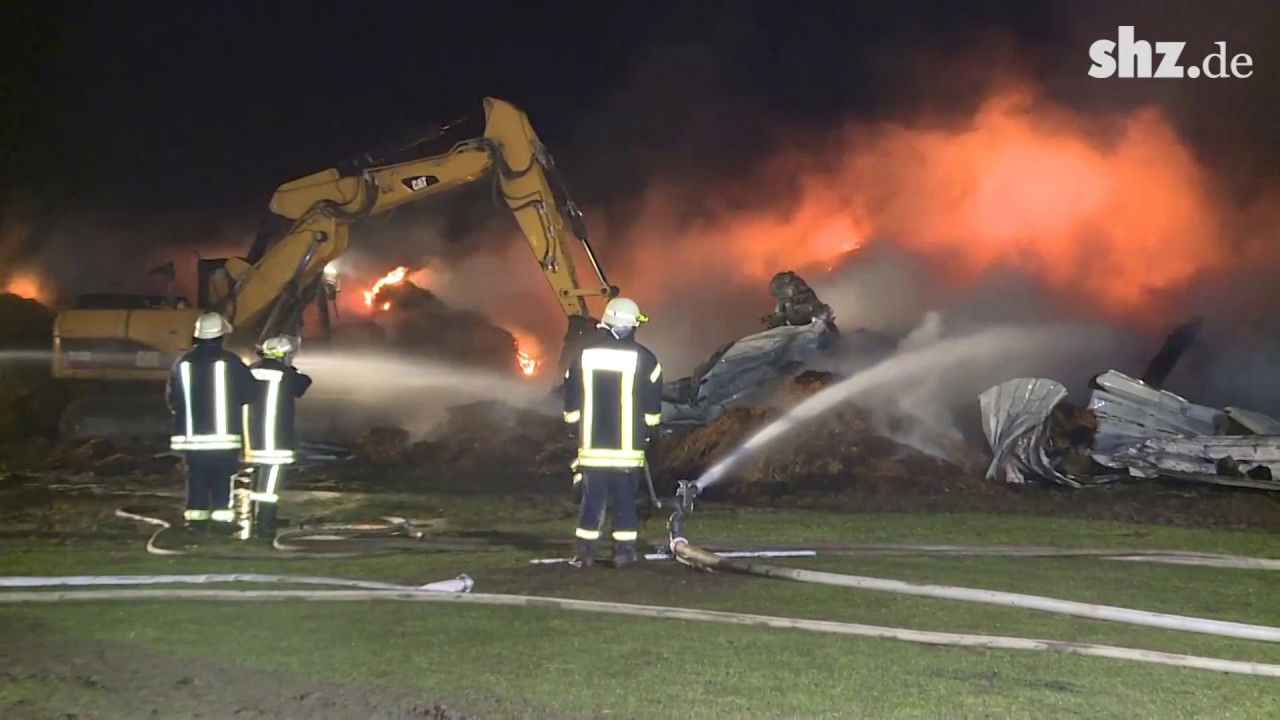 Stallbrand tötet mehr als 800 Tiere im Kreis Dithmarschen