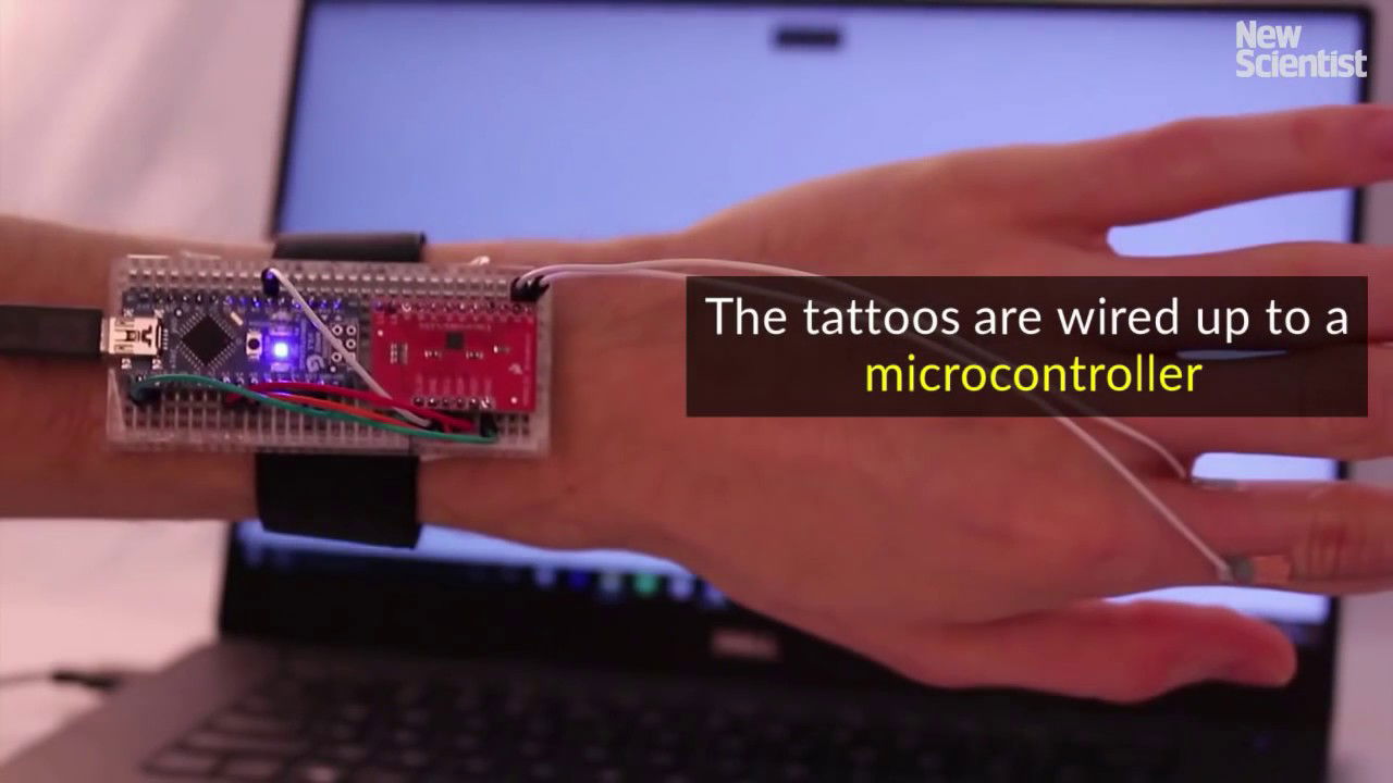 Electronic tattoos put smartphone controls on your skin