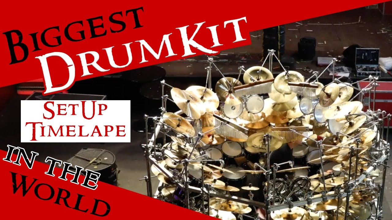 Biggest Drumkit of the World - Set Up Timelapse