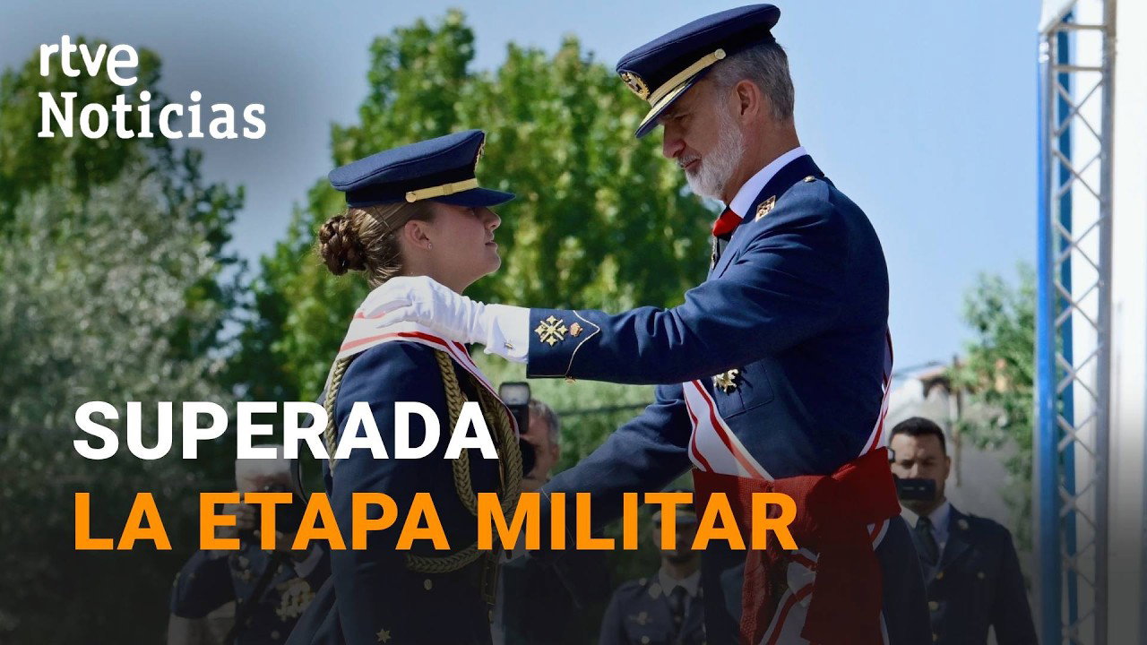 La princesa LEONOR termina su FORMACIÓN MILITAR | RTVE Noticias