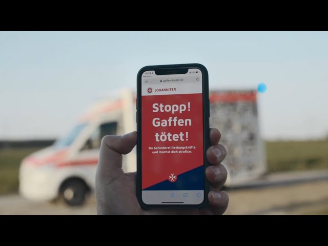 QR-Code auf Fahrzeugen und Ausrüstung: Johanniter wehren sich kreativ gegen Gaffer