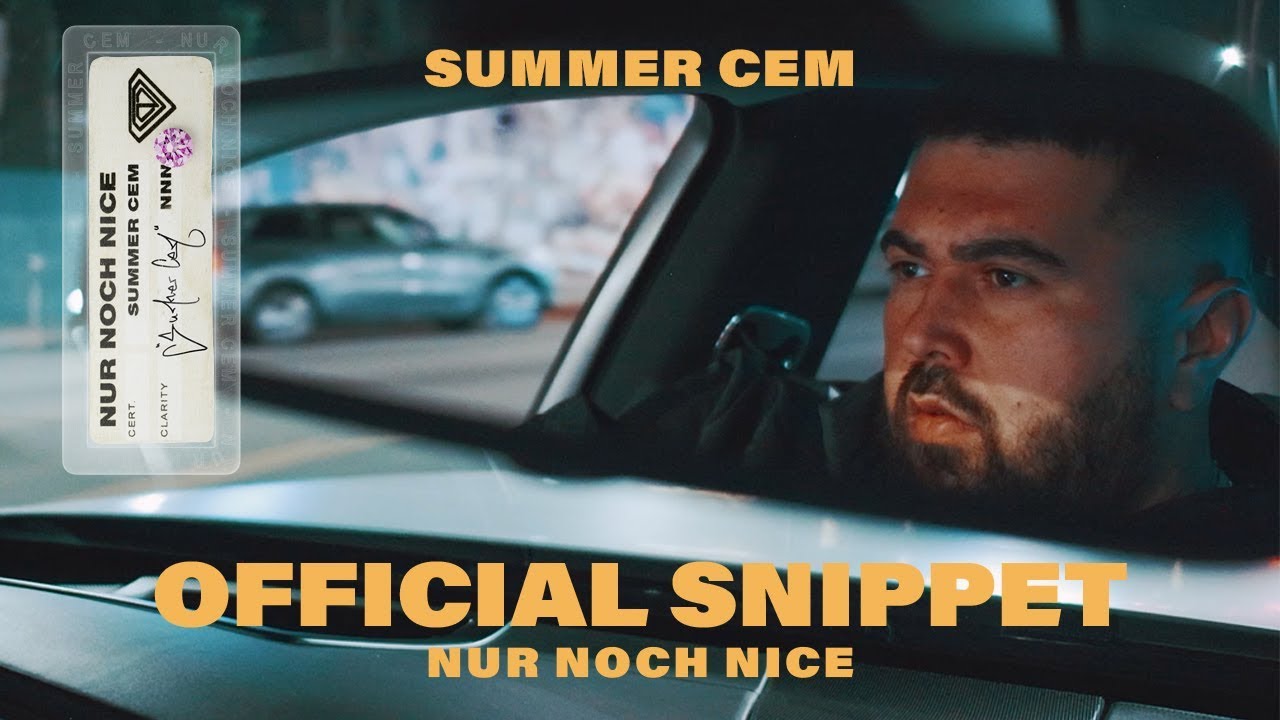 Summer Cem // NUR NOCH NICE // [ official Video Snippet ] 8. November 2019