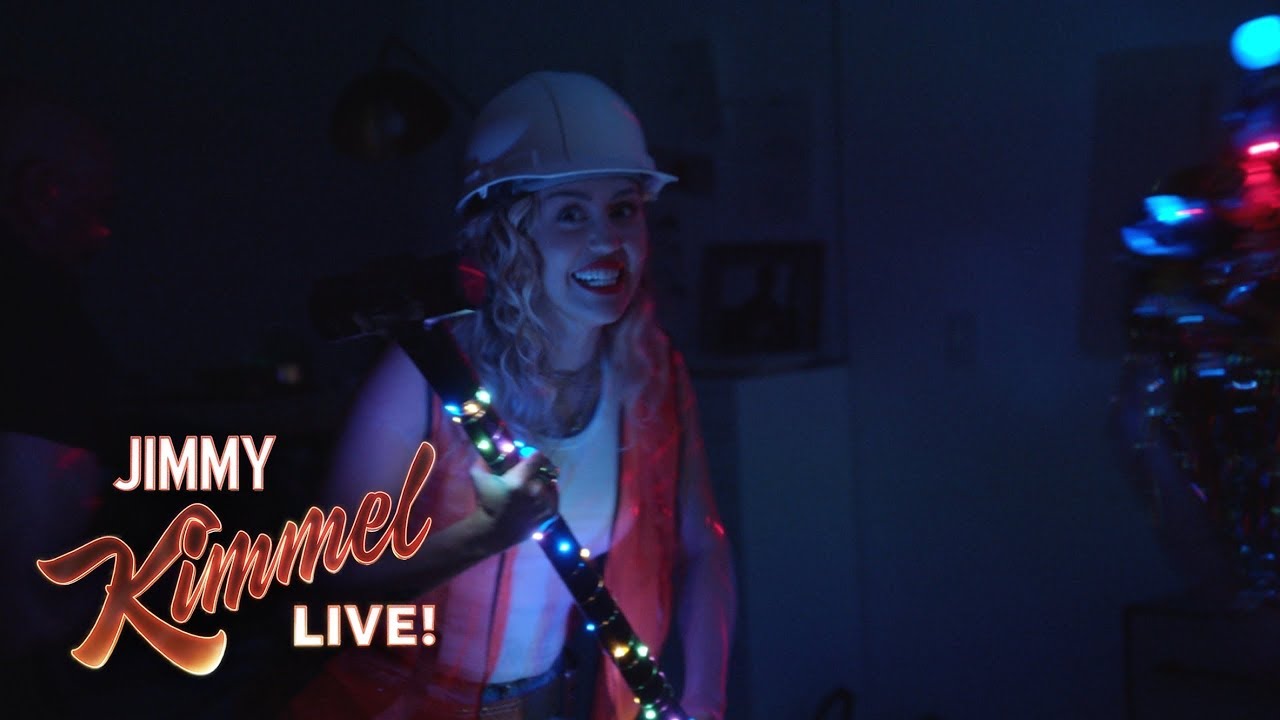 Miley Cyrus Pranks Jimmy Kimmel