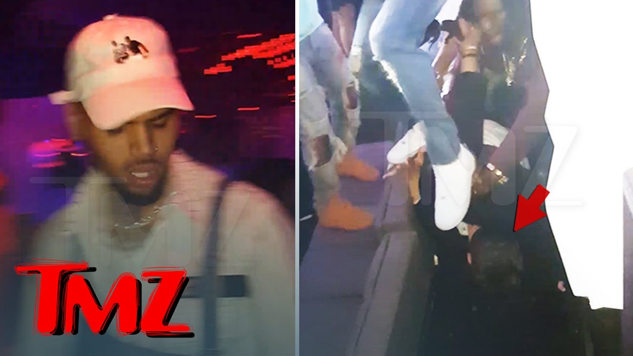 Chris Brown Head Stomps Fan at Concert