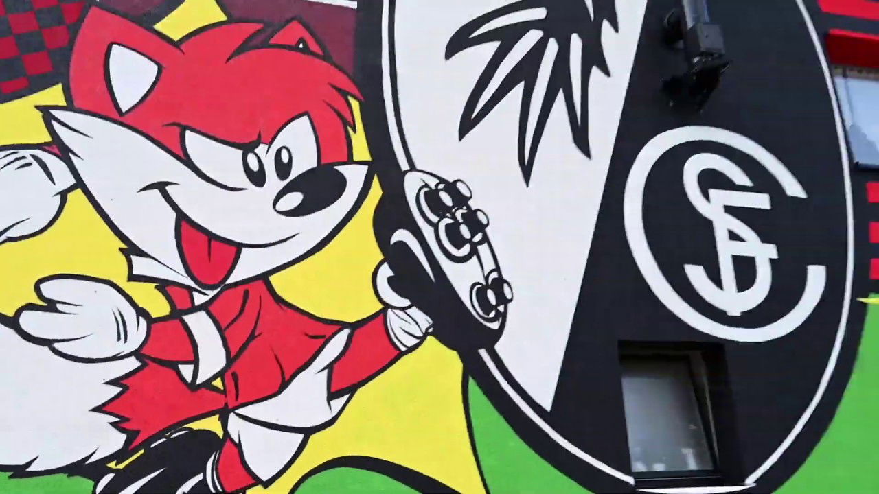 SC Freiburg Fans kleiden Lagerhalle ein!