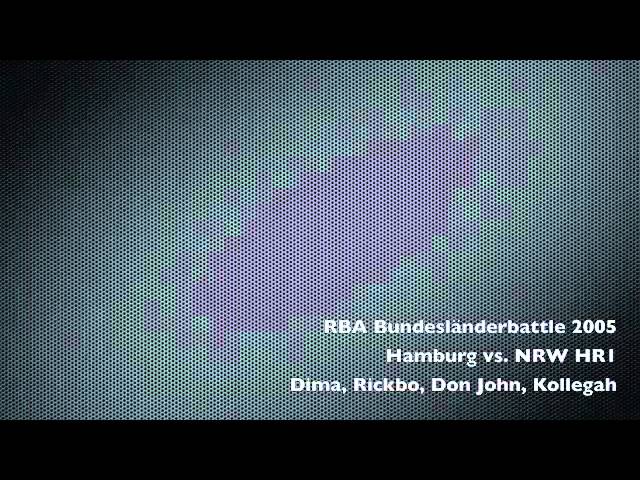 RBA Bundesländerbattle: Hamburg vs. NRW 2005 BLB HR1 (Dima, Rickbo, Don John, Kollegah)