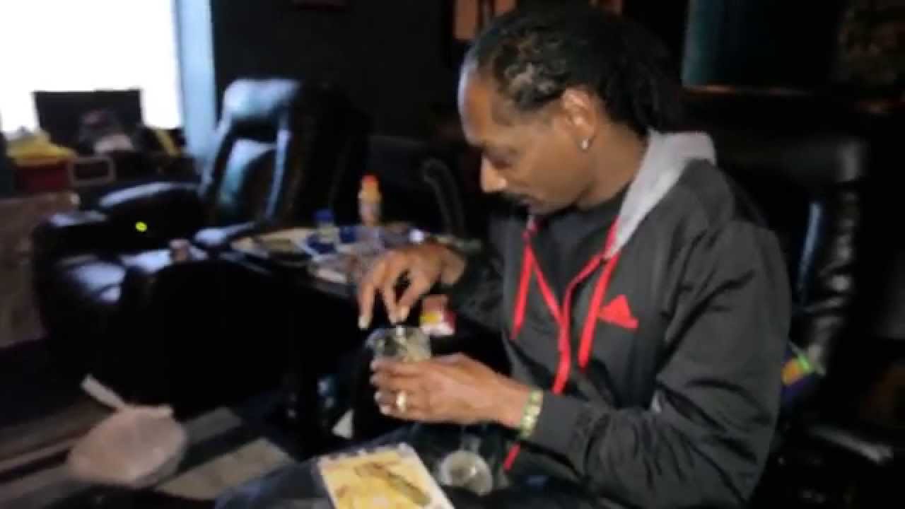 Snoop Dogg rollin up Kurupts MoonRock while playing unrealeased song with Pharrell