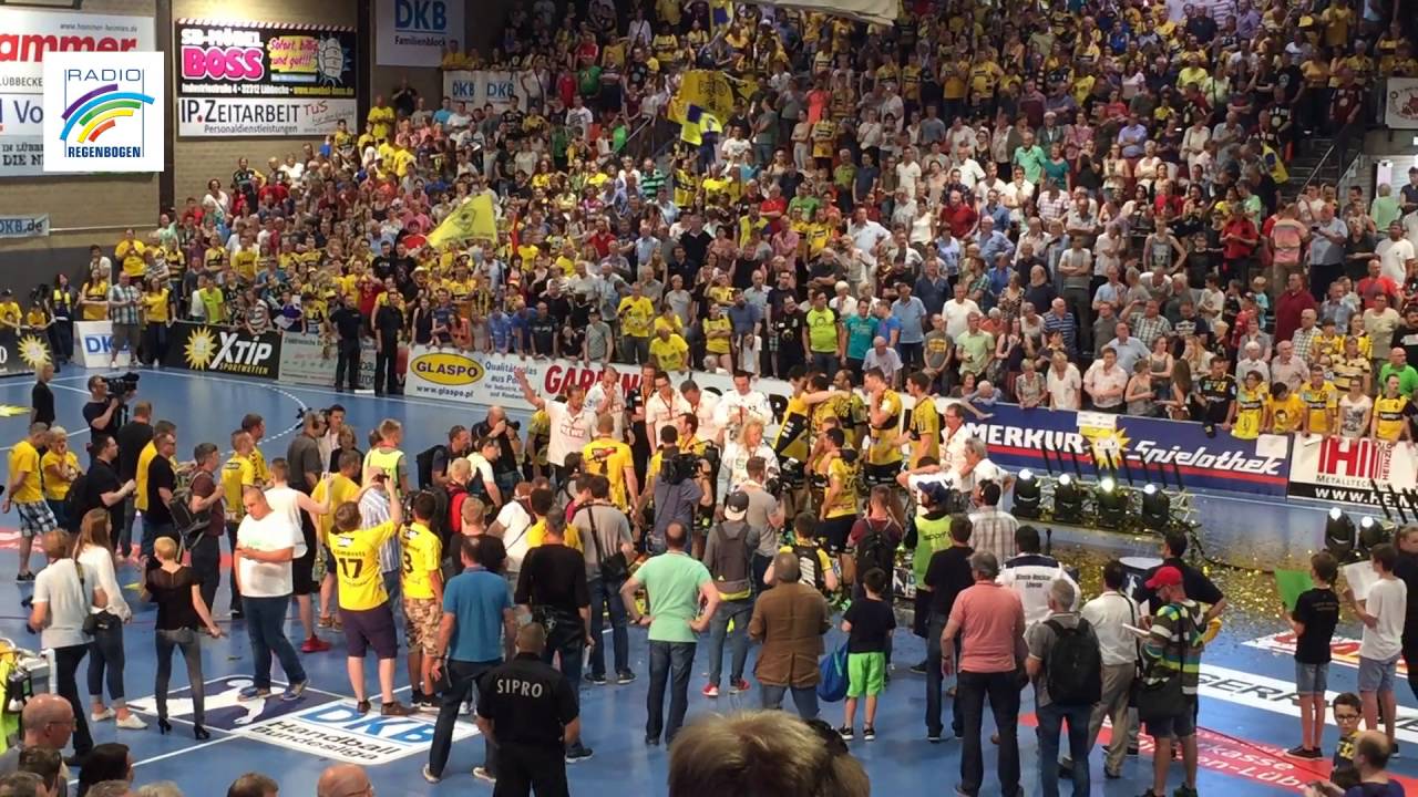 Sieg der Rhein-Neckar Löwen in Lübbecke