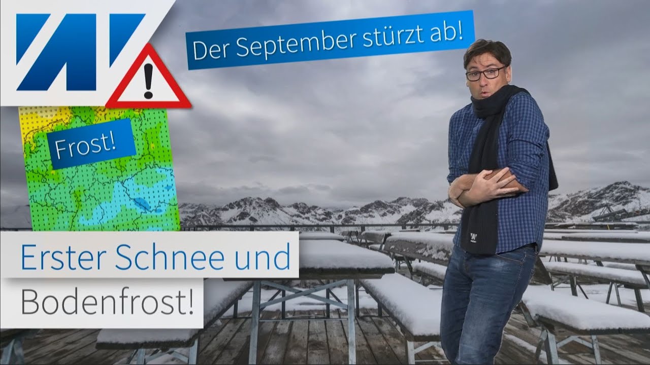 ❄️Plötzlich erster Frost und Alpenschnee ❄️! Die Temperaturen stürzen markant in den Keller!