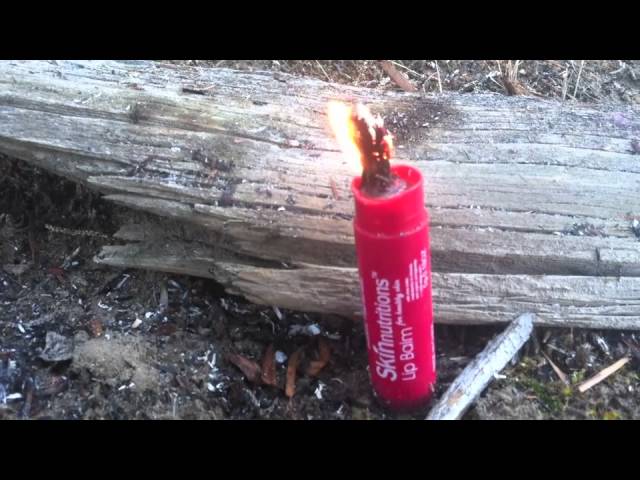 Desert Survival Tip - Making a Candle from Chapstick or Lip Balm