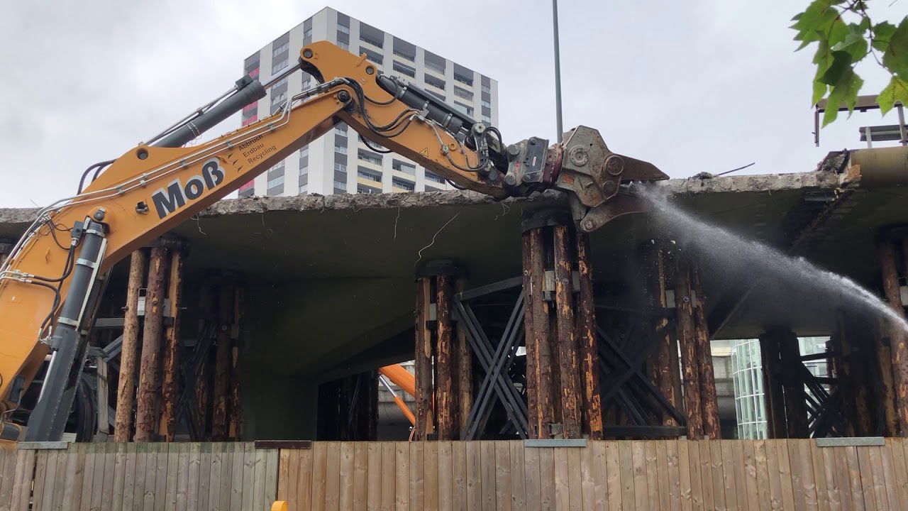 Abriss der Hochstraße Süd in Ludwigshafen