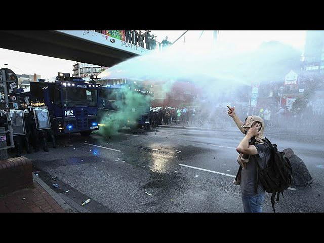 Embarrassment for Merkel as G20 protests turn violent in Hamburg