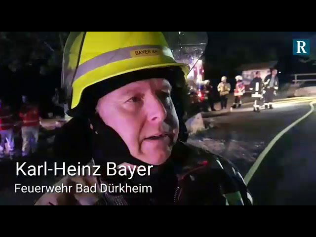 Brand auf der Limburg in Bad Dürkheim: Erste Stellungnahme der Feuerwehr vor Ort