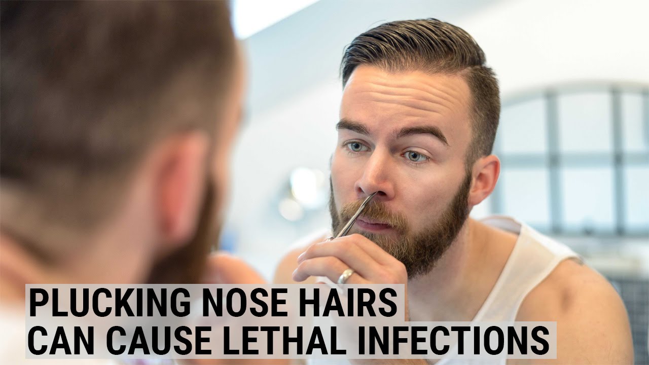 Plucking nose hairs can cause lethal infections