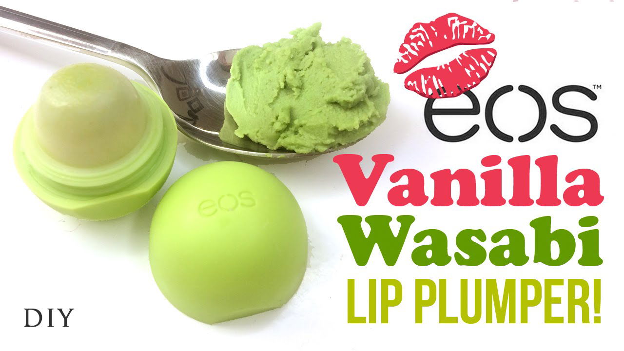 DIY EOS Wasabi Lip Plumper!! No Need For Kylie Jenner Lip Challenge