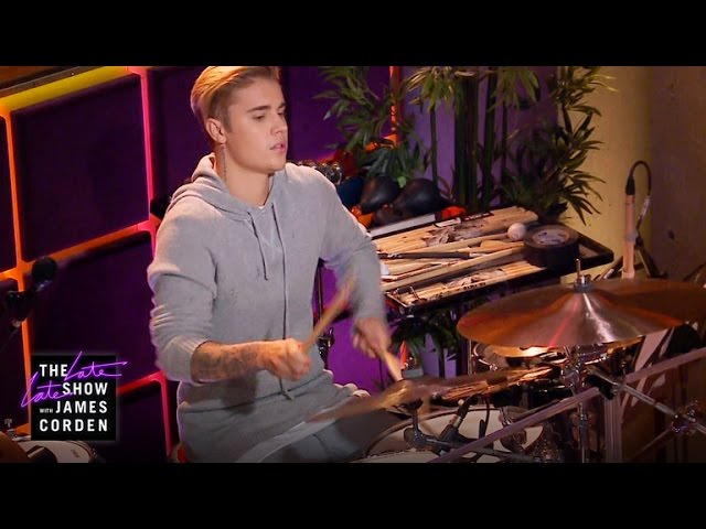 Justin Bieber bei "The Late Late Show"