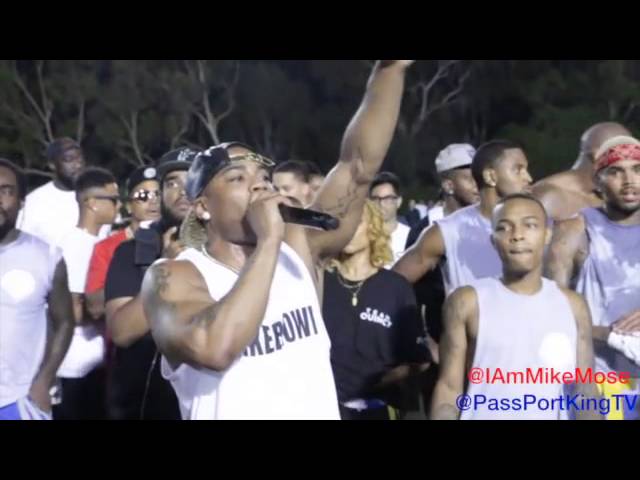 Nelly & Chris Brown protest the injustice of Mike Brown "Don't Shoot!"
