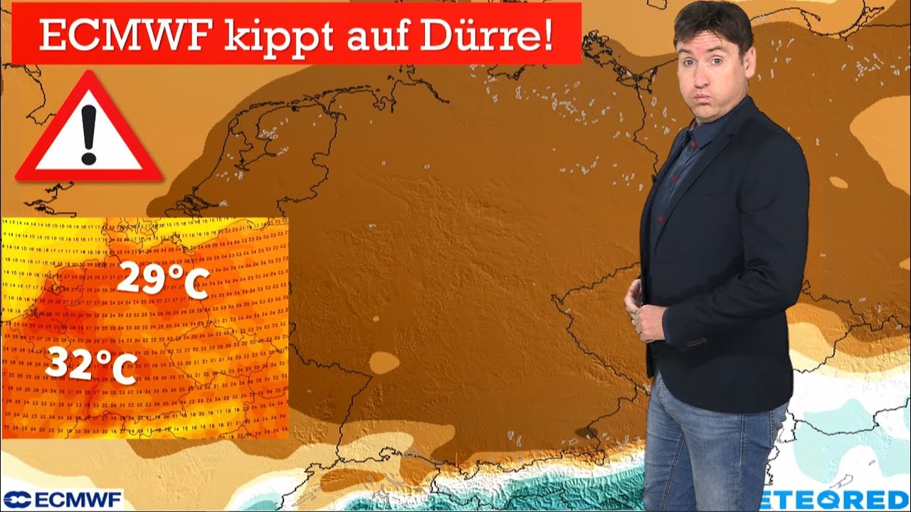 Schockprognose: Deutschland kippt auf Braun! ECMWF rechnet jetzt mit Dürre im Juni! Hitze ab Freitag
