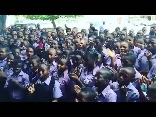 Ciara Visits ILADO community JUNIOR HIGH SCHOOL in Lagos