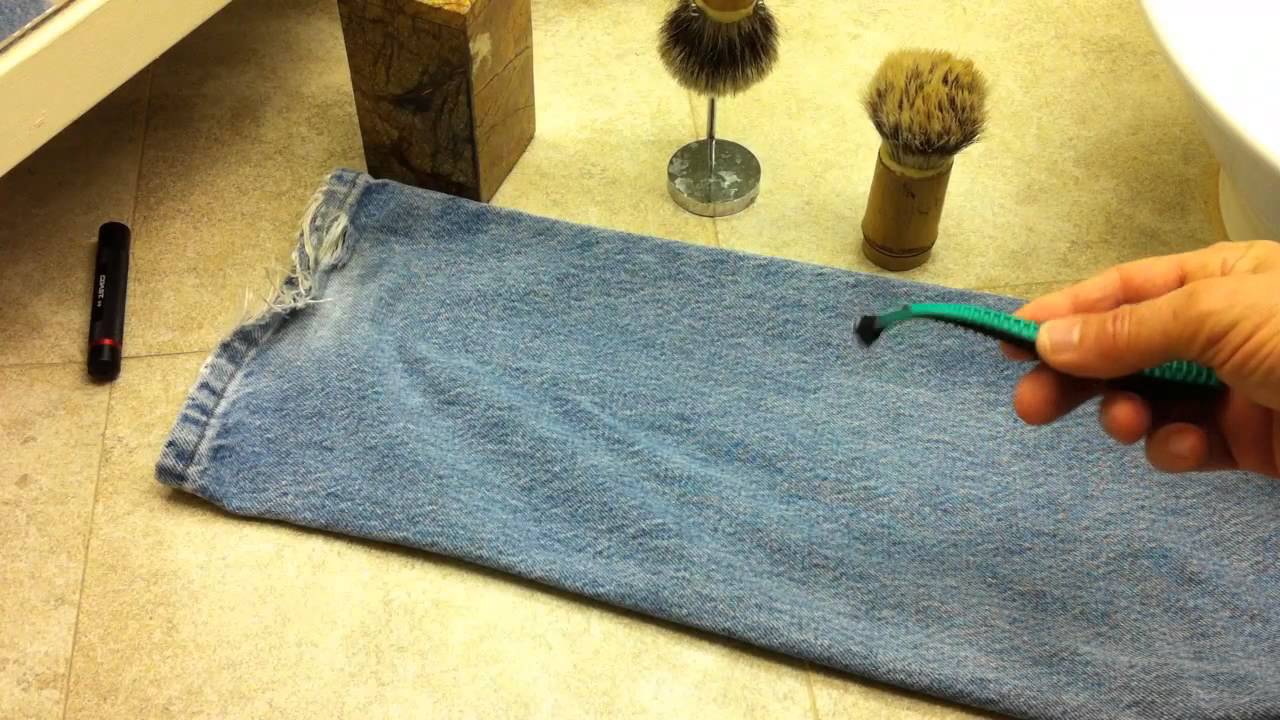 Sharpen Your Multi-Blade Shaving Razor with Denim Jeans