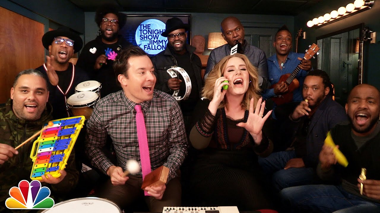 Jimmy, Adele & The Roots Sing "Hello" (w/Classroom Instruments)