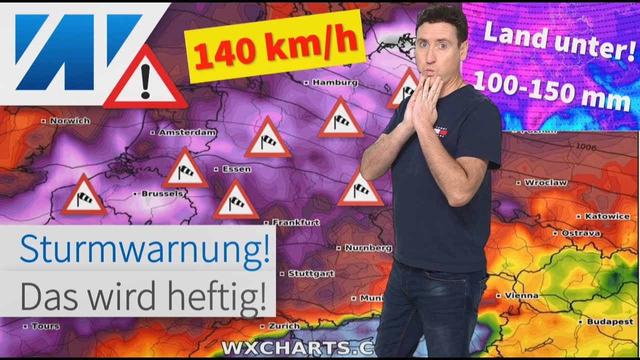 UNWETTER! Schwerer Sturm, Orkanböen, Starkregen mit Hochwasser! NOAA´s Mildwinter ist jetzt voll da!