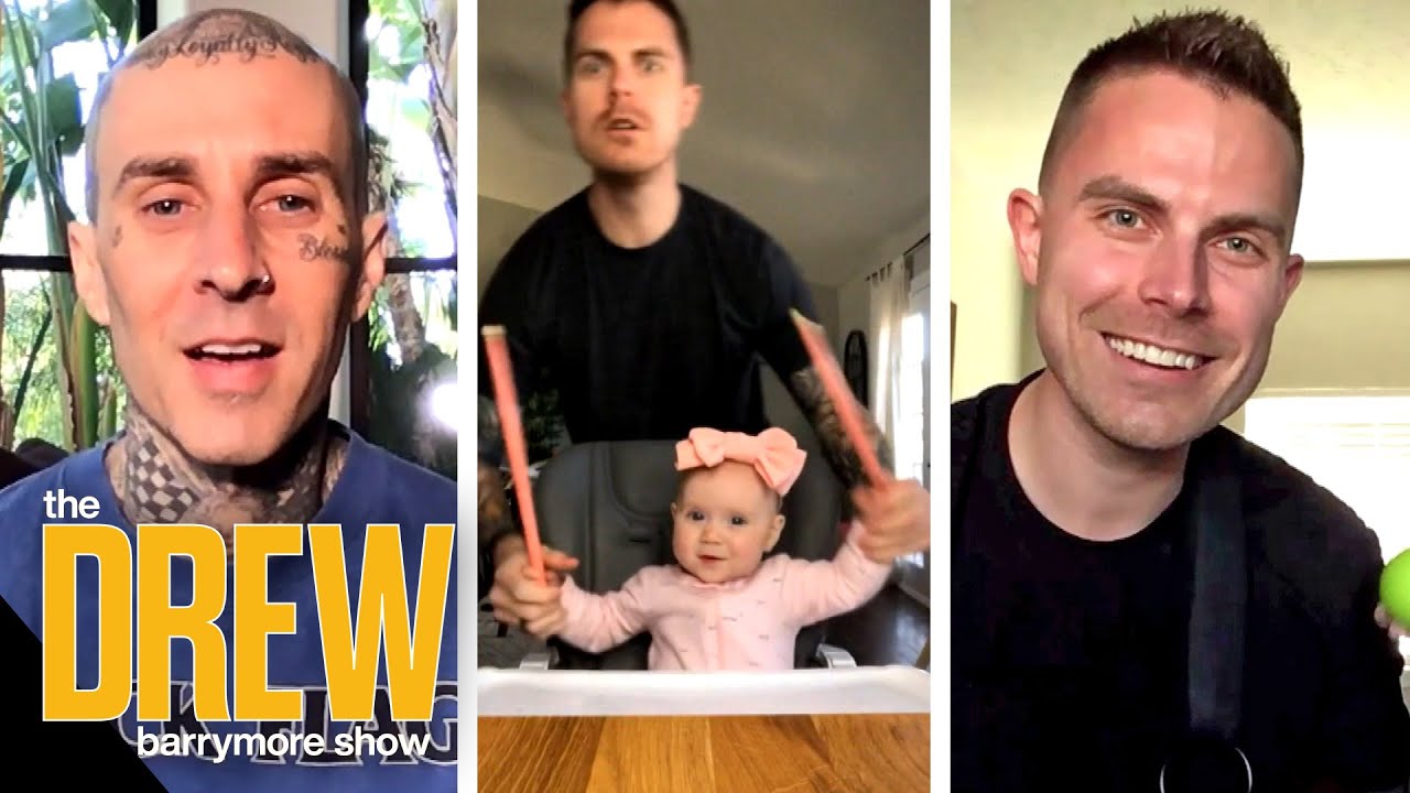 Travis Barker Surprises a TikTok Dad Who Loves Drumming with His Daughter