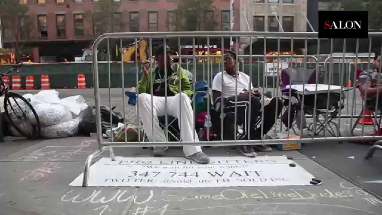 The Uber-ization of everything: these guys make $1000 a week standing in line