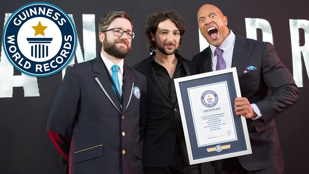 Dwayne ‘The Rock’ Johnson attempts a selfie record - Guinness World Records