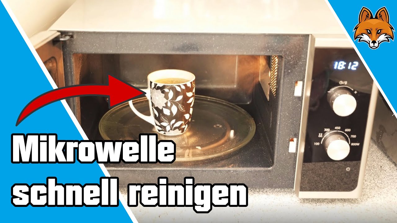 Mikrowelle reinigen schnell und einfach die Mikrowelle sauber machen 💦