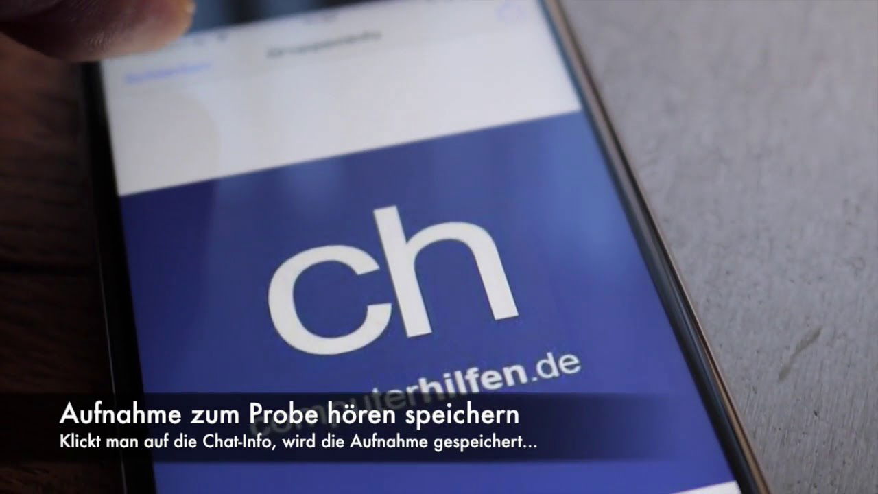 WhatsApp Sprachaufnahme vor dem Senden Probe hören!