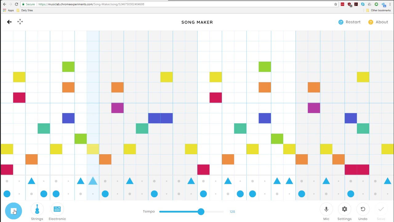 Trying out Chrome Song Maker