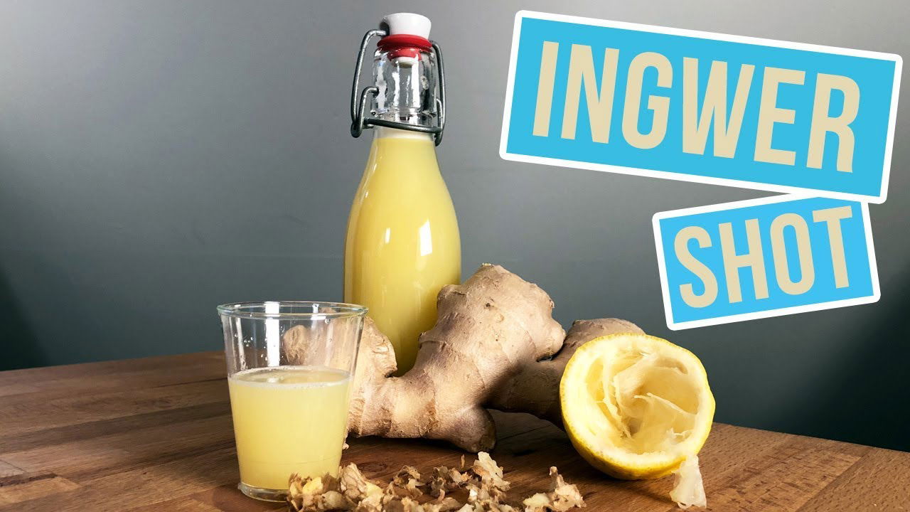 Ingwer Shot Rezept | Ginger Shot herstellen ohne Entsafter