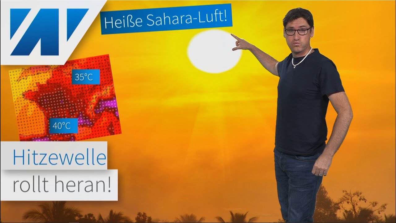 40 °C-Hitze rollt heran! Wie heiß wird's bei uns und wie lange bleibt die Sahara-Luft? Hochsommer!
