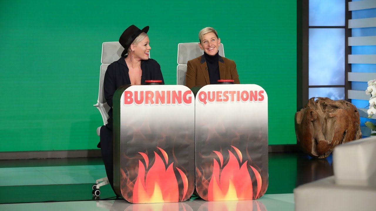 P!nk Answers Ellen's 'Burning Questions'