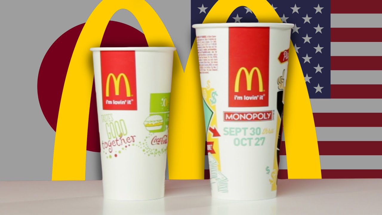 McDonald's Cup Sizes Around The World